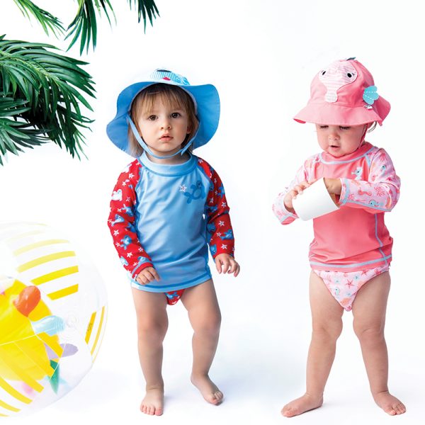 Σετ UV Μαγιώ Πάνα Καπέλο Μπλούζα Sunny the Seal Νο 12-24 μηνών - Image 2