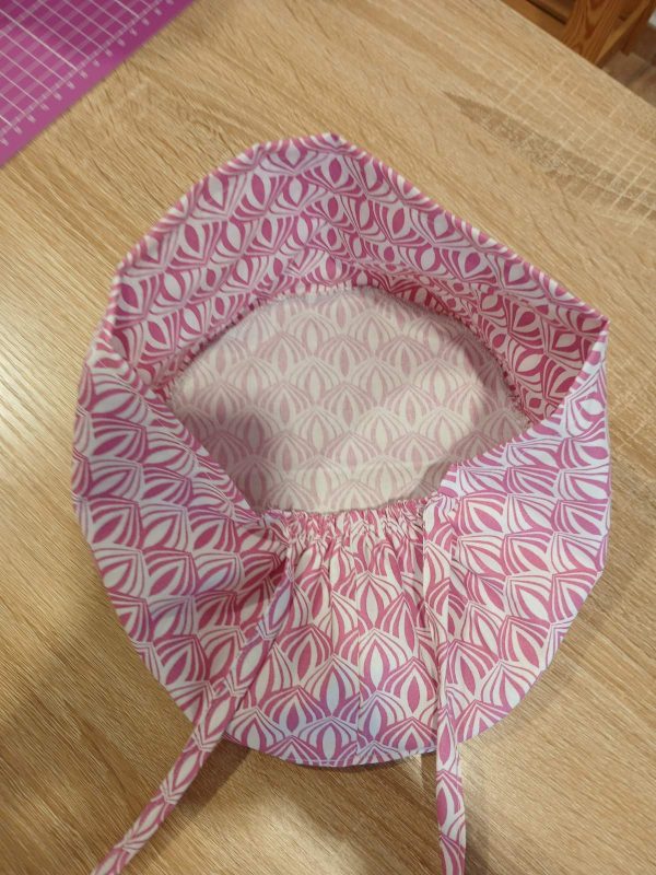 Χειροποίητο σκουφάκι Euro Style Geometric Pink - Image 4