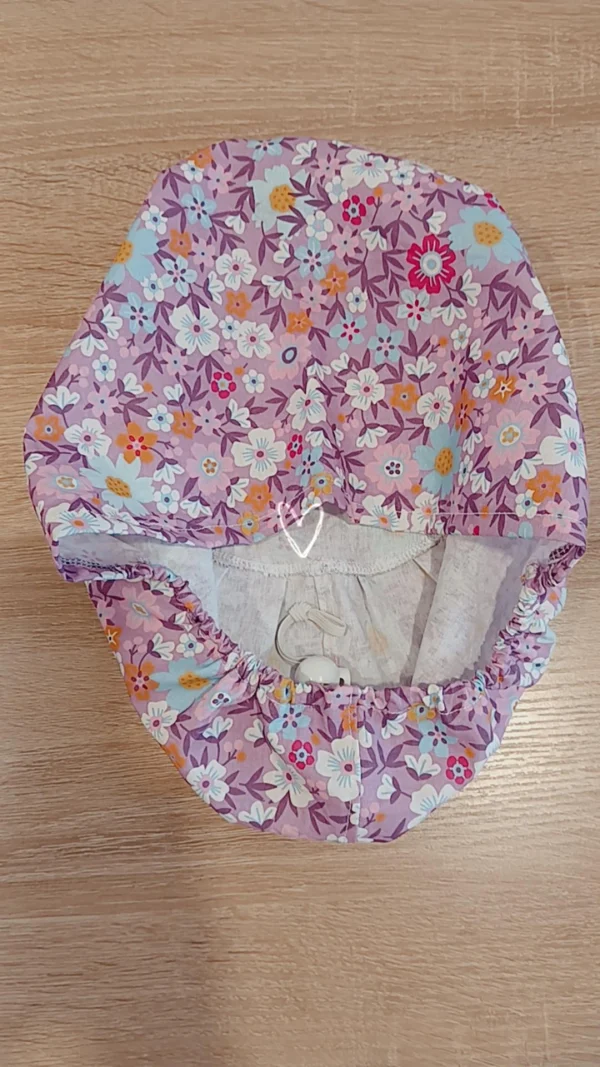 Χειροποίητο σκουφάκι Euro Style Pink Floral - Image 2