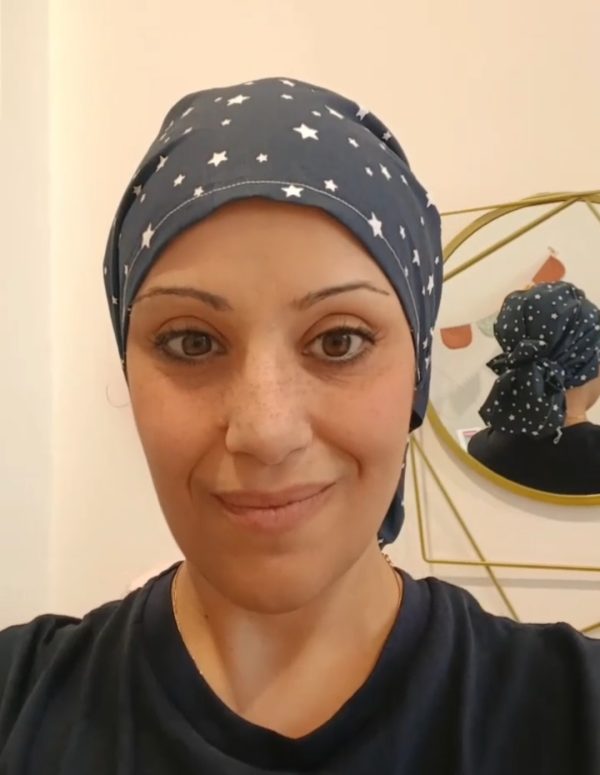 Χειροποίητο σκουφάκι 3 σε 1: Euro Style/ Ponytail/ Bonnet - Image 2