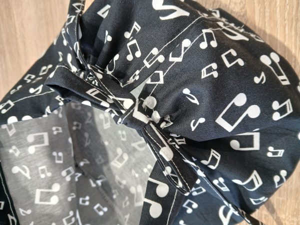 Χειροποίητο σκουφάκι Scrub Cap Tie Back Music