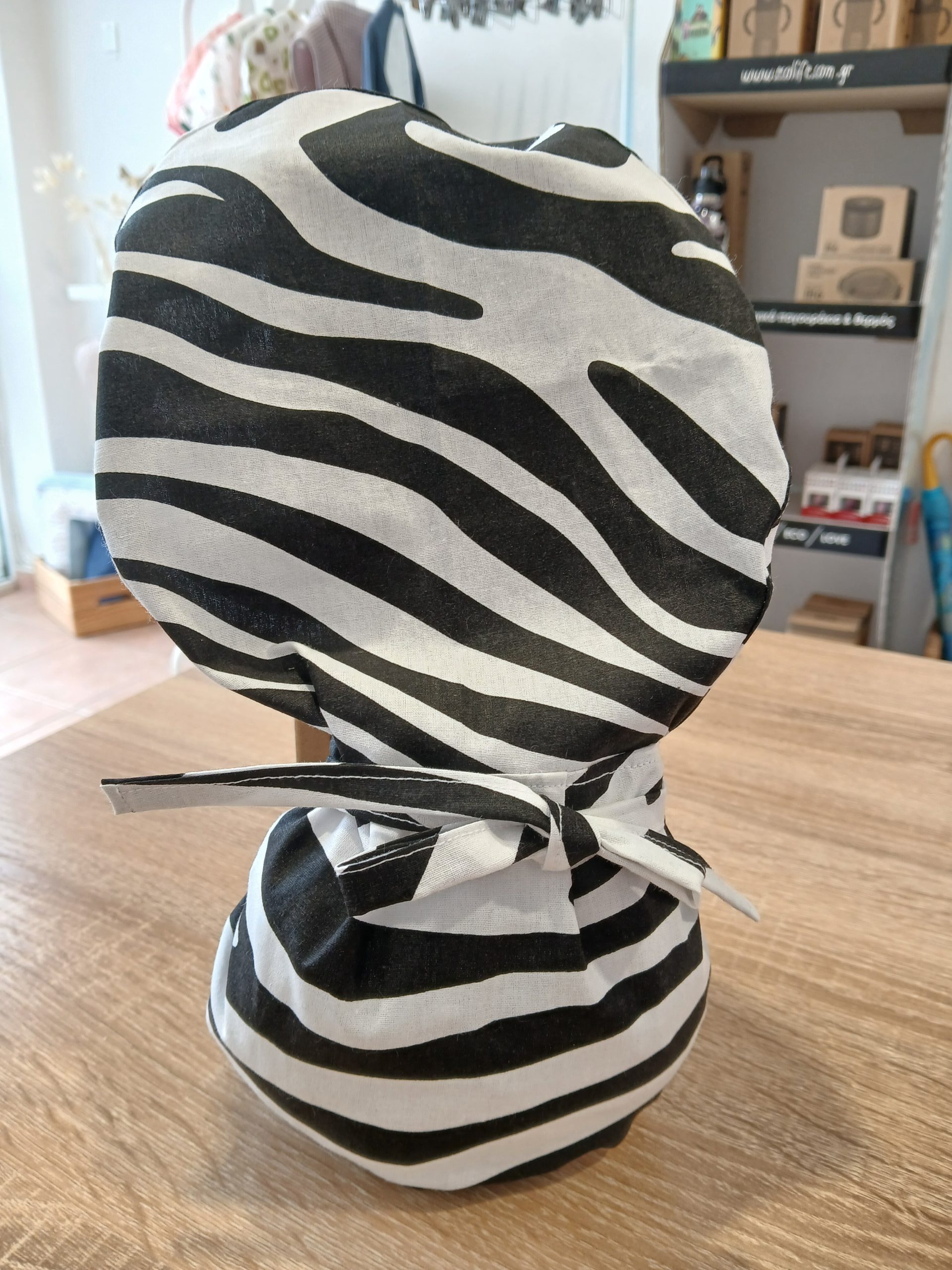 Σκουφάκι Εργασίας Ponytail Ζεβρέ