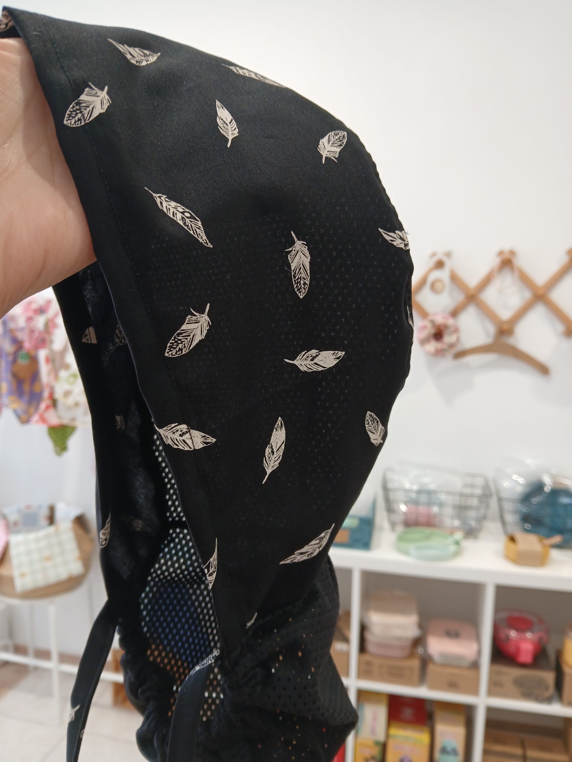 Σκουφάκι Εργασίας Ponytail“Vardaris” Φτερά– Βαμβακερό με Mesh (Τρυπητό) - Image 3